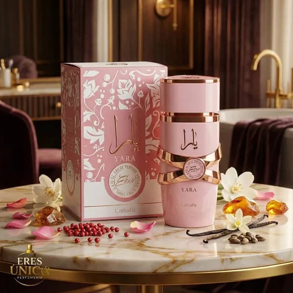 YARA ROSA ELIXIR de Lattafa - Perfume árabe Gourmand / Floral Oriental