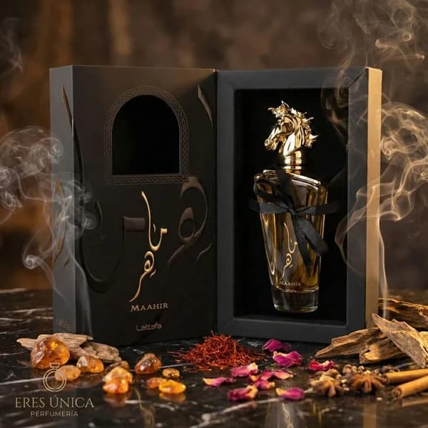 MAAHIR de Lattafa - Perfume árabe Floral Frutal / Oriental
