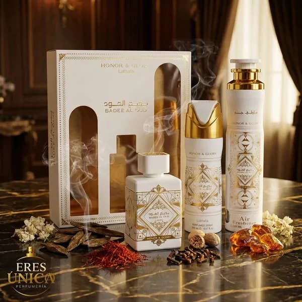 PACK BADE'E AL OUD HONOR & GLORY de Lattafa - Perfume árabe
