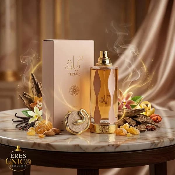 TERIAQ de Lattafa - Perfume árabe Oriental / Floral Amaderado