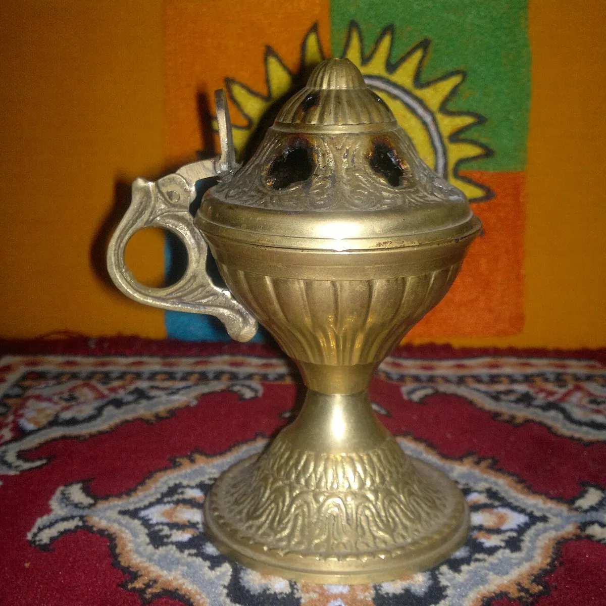 Quemador de bakhoor de latón
