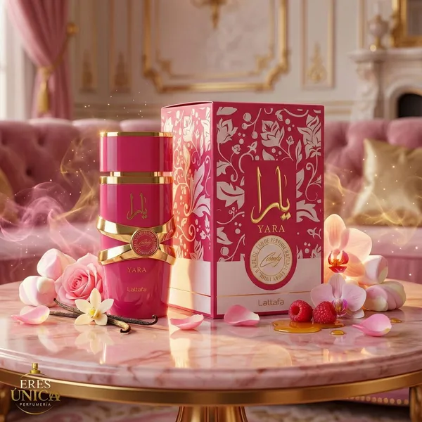YARA CANDY de Lattafa - Perfume mujer Frutal Gourmand / Floral árabe
