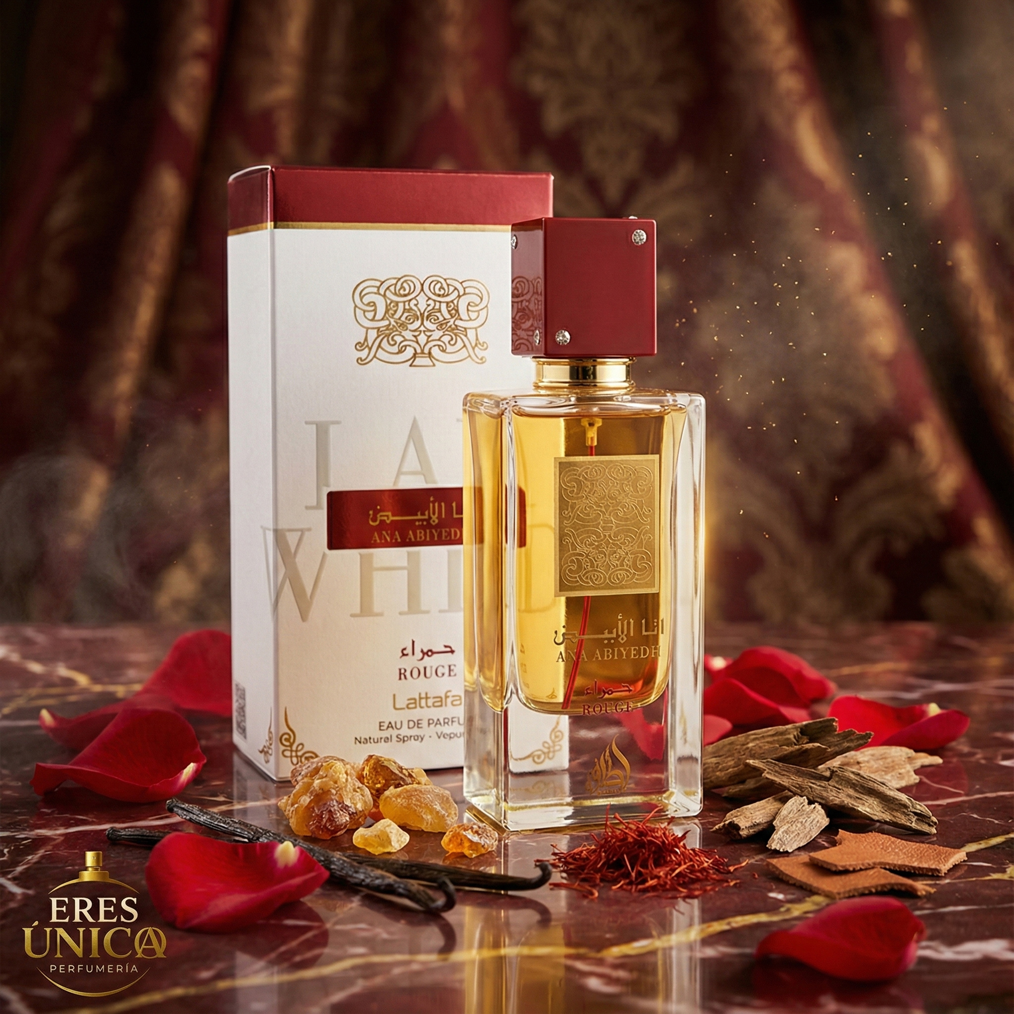 ANA ABIYEDH ROUGE de Lattafa - Perfume árabe
