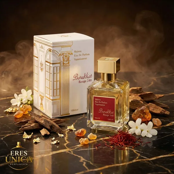 BARAKKAT ROUGE 540 de Fragrance World - Perfume unisex Floral Oriental / Ambarado árabe
