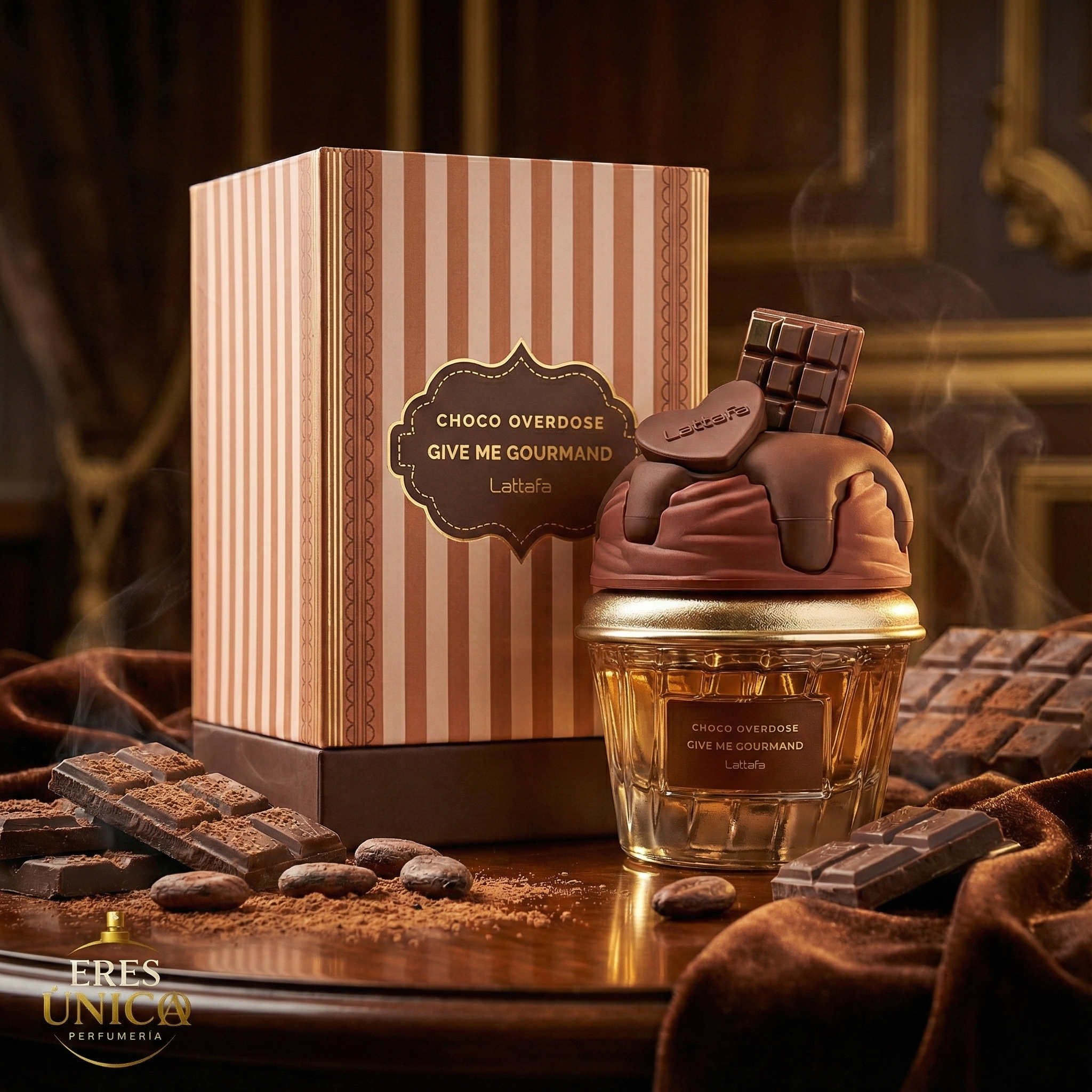 CHOCO OVERDOSE GIVE ME GOURMAND de Lattafa - Perfume árabe