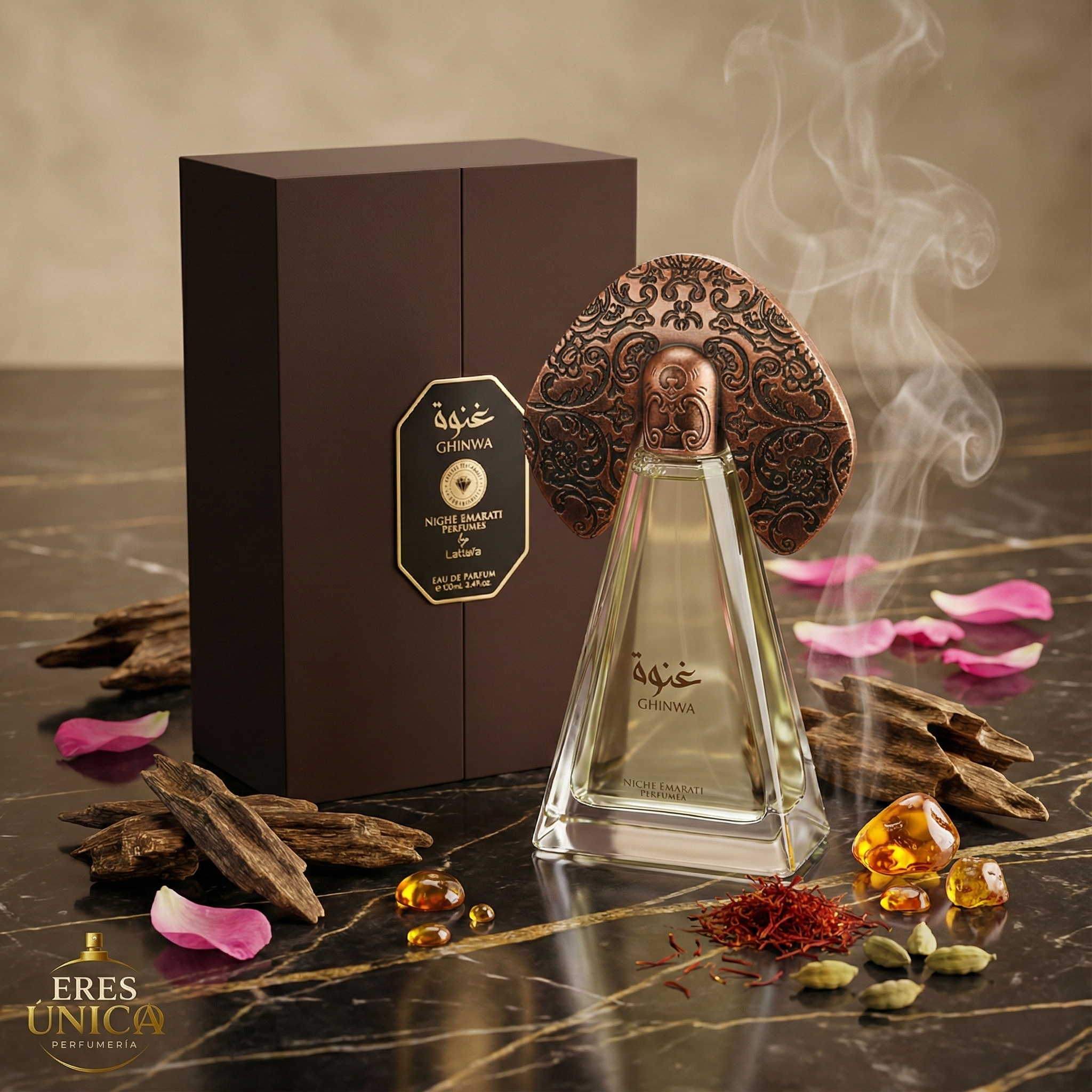 GHINWA de Niche Emarati Perfumes - Perfume árabe Floral Frutal Gourmand