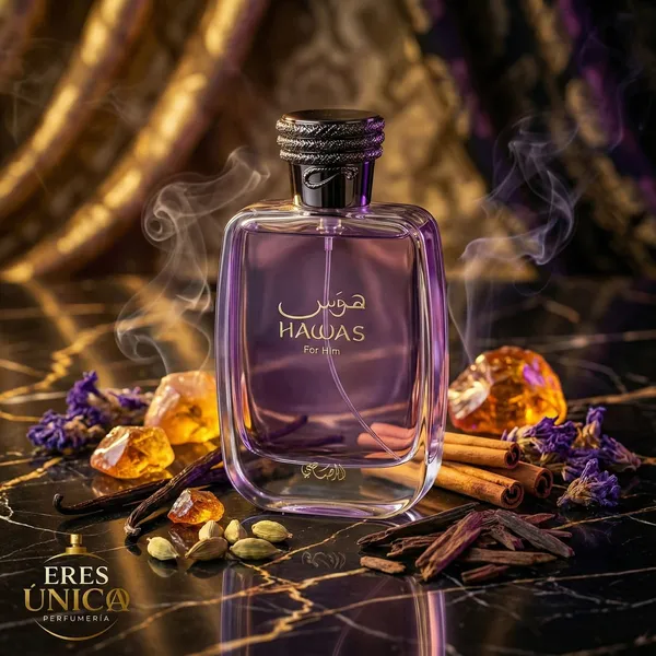 HAWAS FOR HIM de Rasasi - Perfume hombre Oriental Especiado Aromático árabe