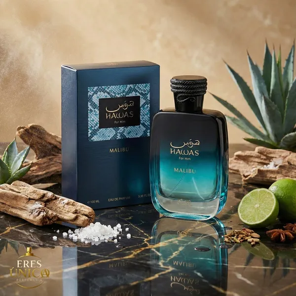 HAWAS MALIBU FOR HIM de Rasasi - Perfume hombre Frutal / Aromático Amaderado árabe