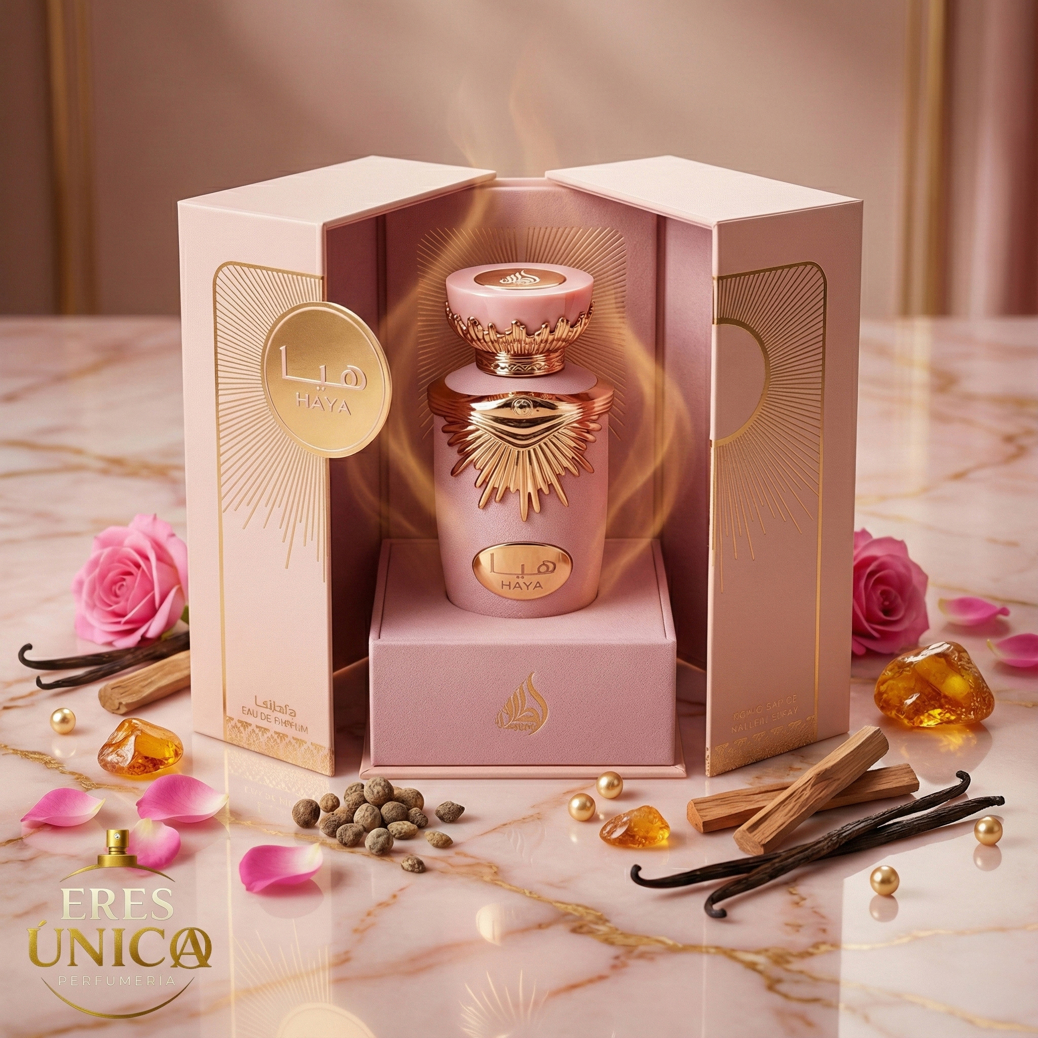 HAYA de Lattafa - Perfume árabe Floral Frutal Gourmand