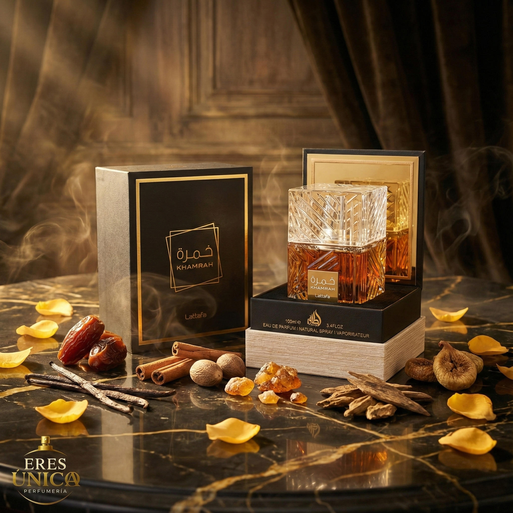 KHAMRAH DUKHAN de Lattafa - Perfume árabe Oriental Vainilla