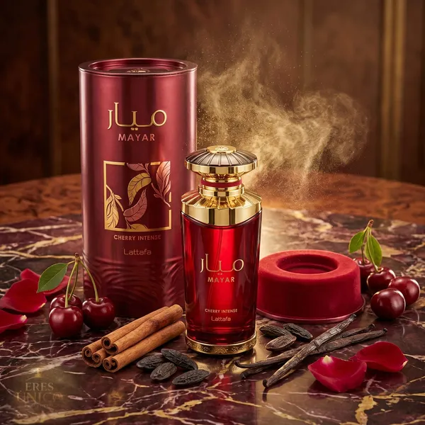 MAYAR CHERRY INTENSE de Lattafa - Perfume unisex Oriental Gourmand / Afrutado árabe