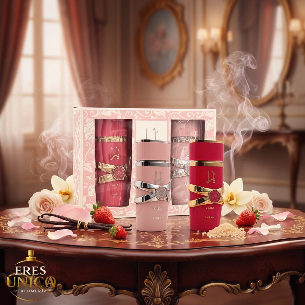 PACK YARA ROSA Y YARA CANDY de Lattafa - Perfume árabe exclusivo Floral Frutal Gourmand