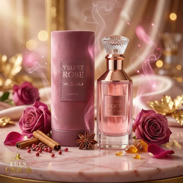 Frasco de Velvet Rose de Lattafa