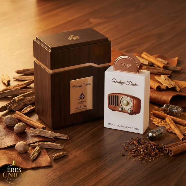 VINTAGE RADIO de Lattafa Pride - Perfume hombre Fougère / Oriental Amaderado árabe